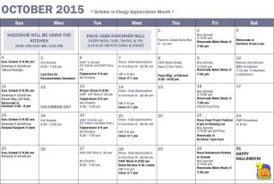 October 2015 Calendar